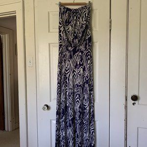 Lilly Pulitzer Zebra Print Maxi Dress